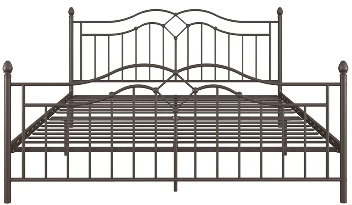 Selene Bed King in Bronze by DOREL HOME FURNISHINGS