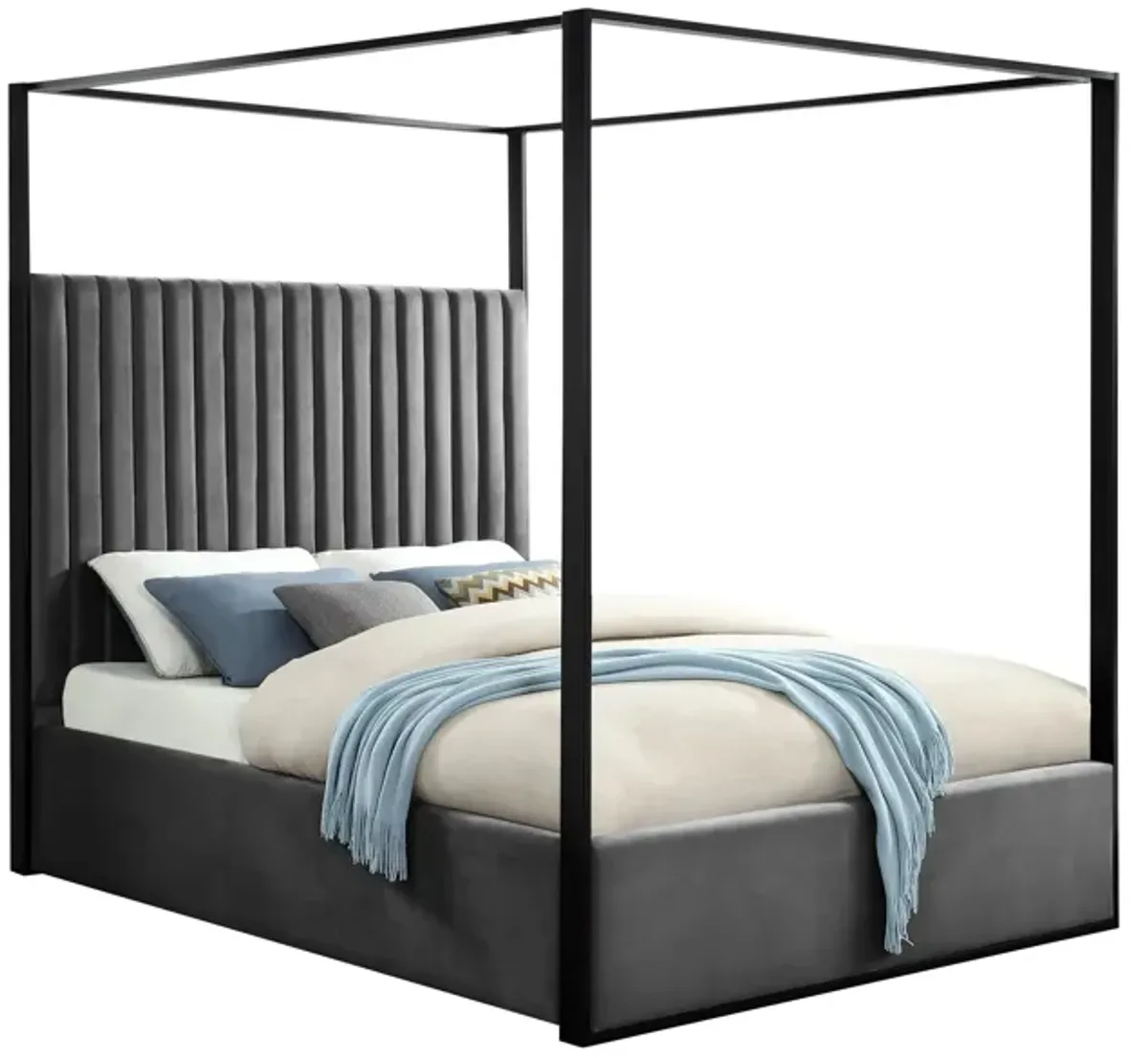 Jax Bed in Gray by Meridian Furniture