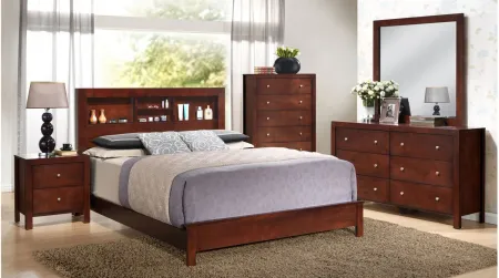 Burlington Bookcase Bed in Cherry by Glory Furniture