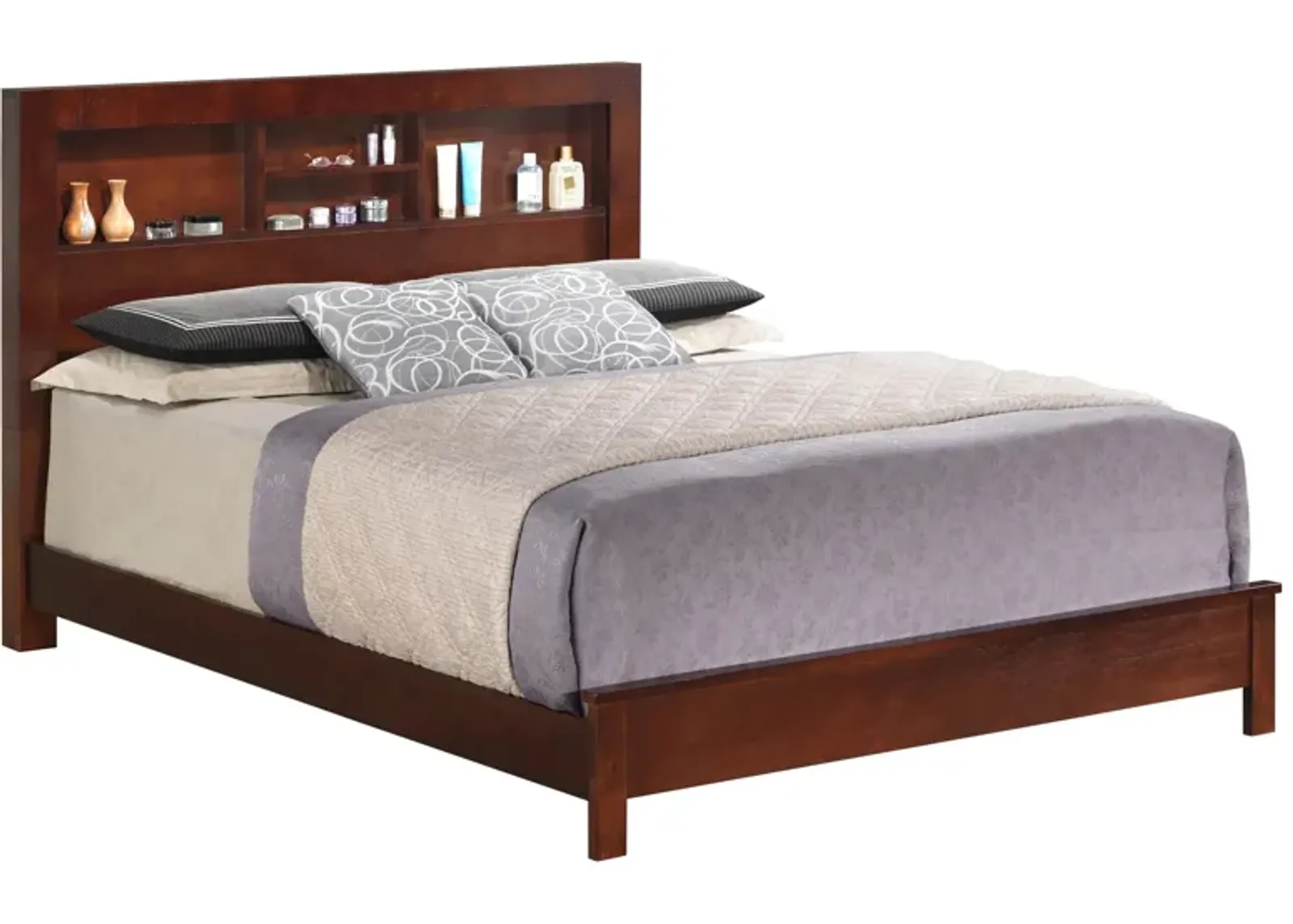 Burlington Bookcase Bed in Cherry by Glory Furniture