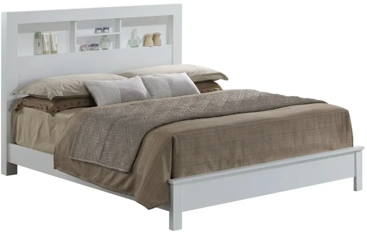 Burlington Bookcase Bed in White by Glory Furniture