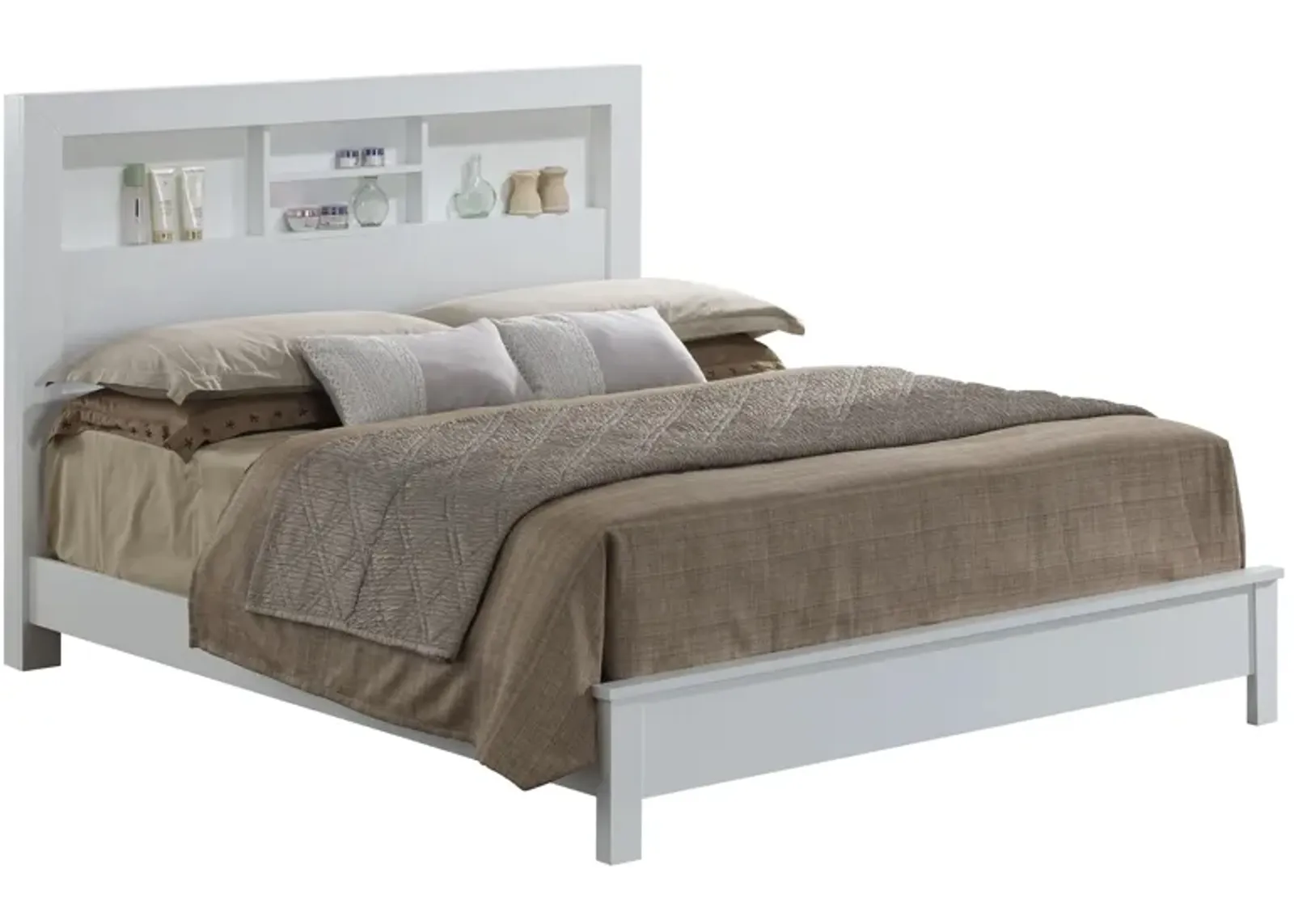 Burlington Bookcase Bed in White by Glory Furniture