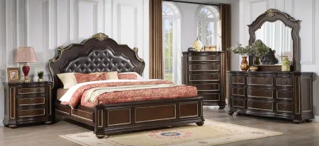 Paris Bed in Cherry by Glory Furniture