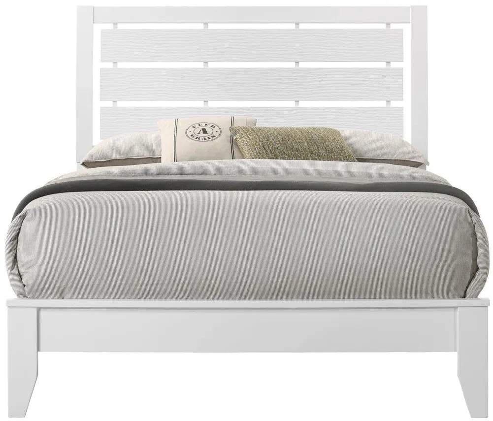Evan Full Bed in White by Crown Mark