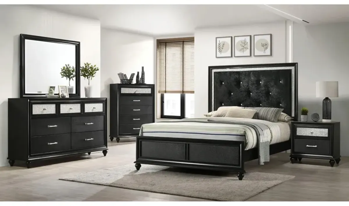 Lila 5-pc. Bedroom Set in Black by Crown Mark