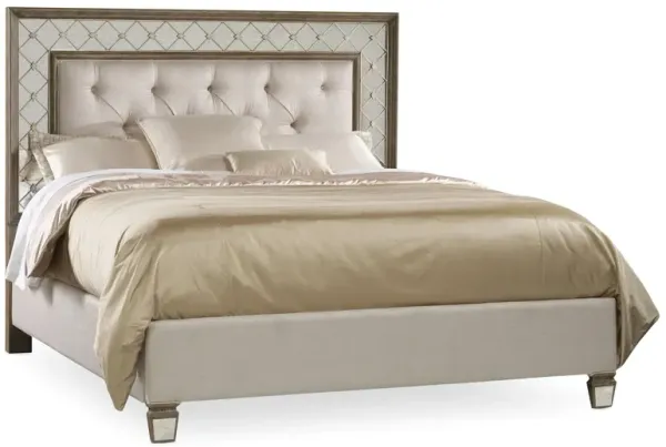 Sanctuary Mirrored Upholstered Bed