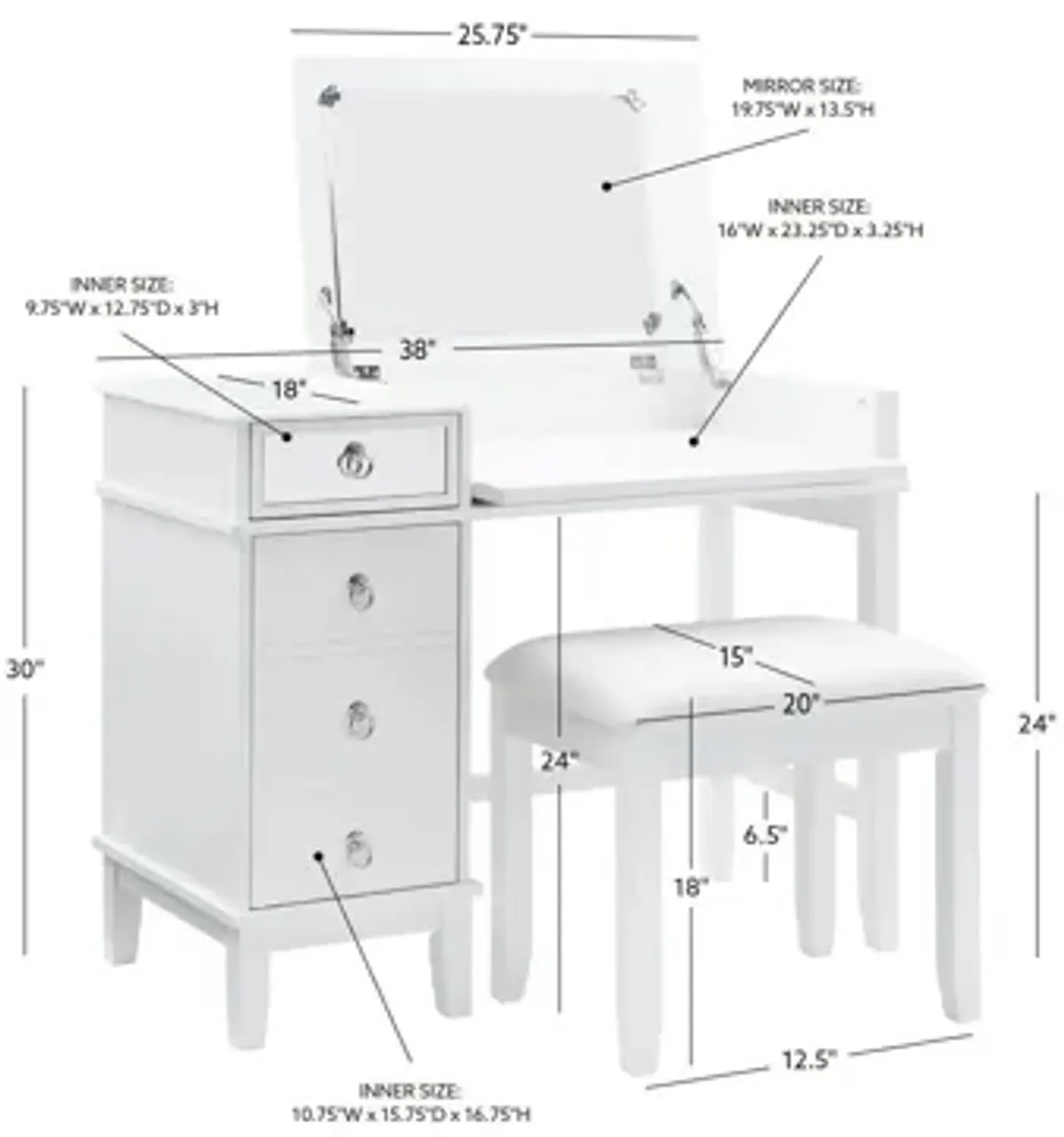 Bay Mills Vanity Set