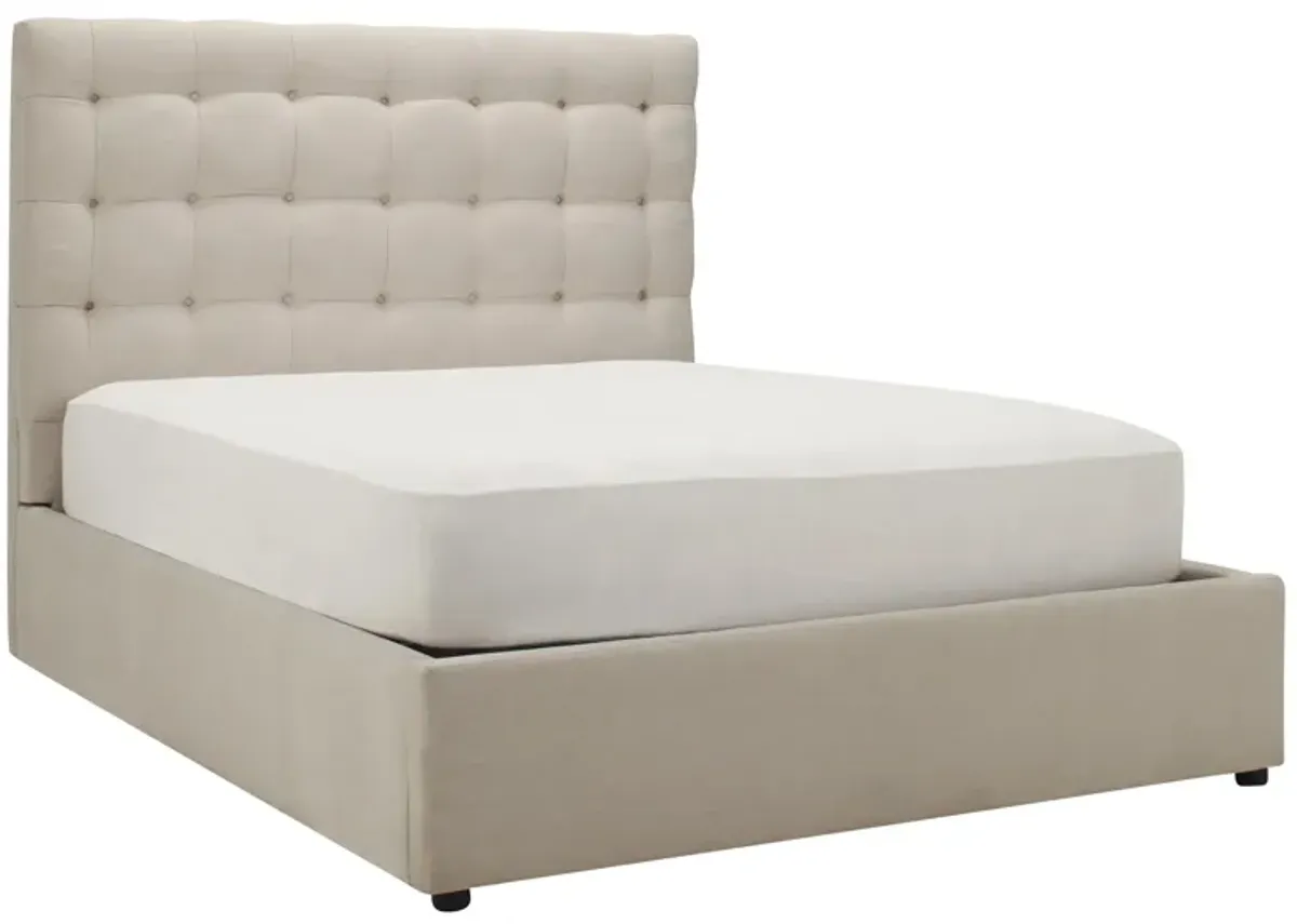 Portia Storage Bed in Merit Pearl by Jonathan Louis