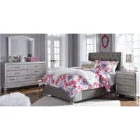Coralayne Upholstered 4-pc. Bedroom Set in Gray by Ashley Furniture