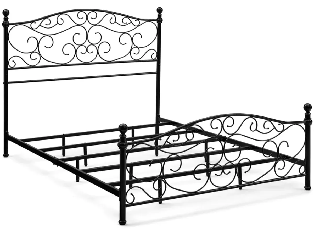 Ellis Bed in Black by Bernards Furniture Group