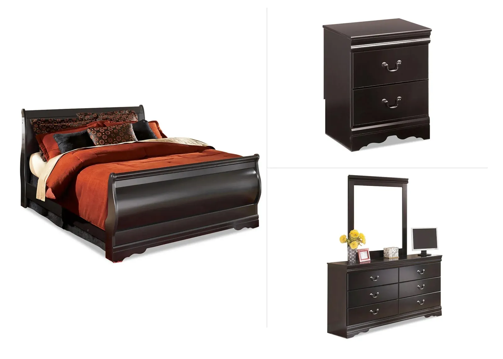 Huey Vineyard 5-pc. Bedroom Set in Black by Ashley Furniture