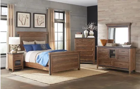 Taos Queen Bed in Canyon Brown by Intercon