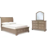Lettner 3-pc. Bedroom Set in Light Gray by Ashley Furniture