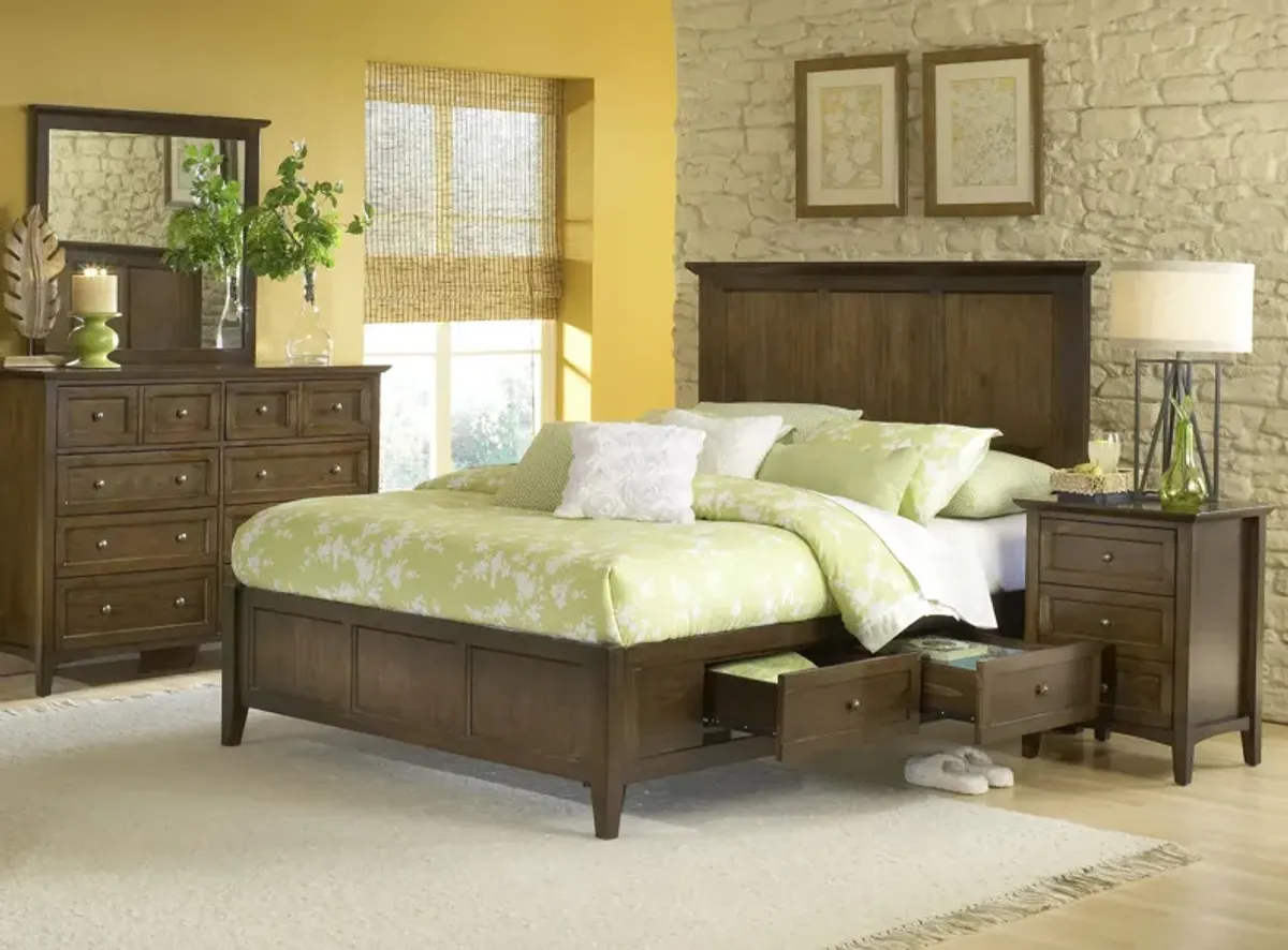 Tompkins 4-pc. Storage Bedroom Set in Truffle by Bellanest