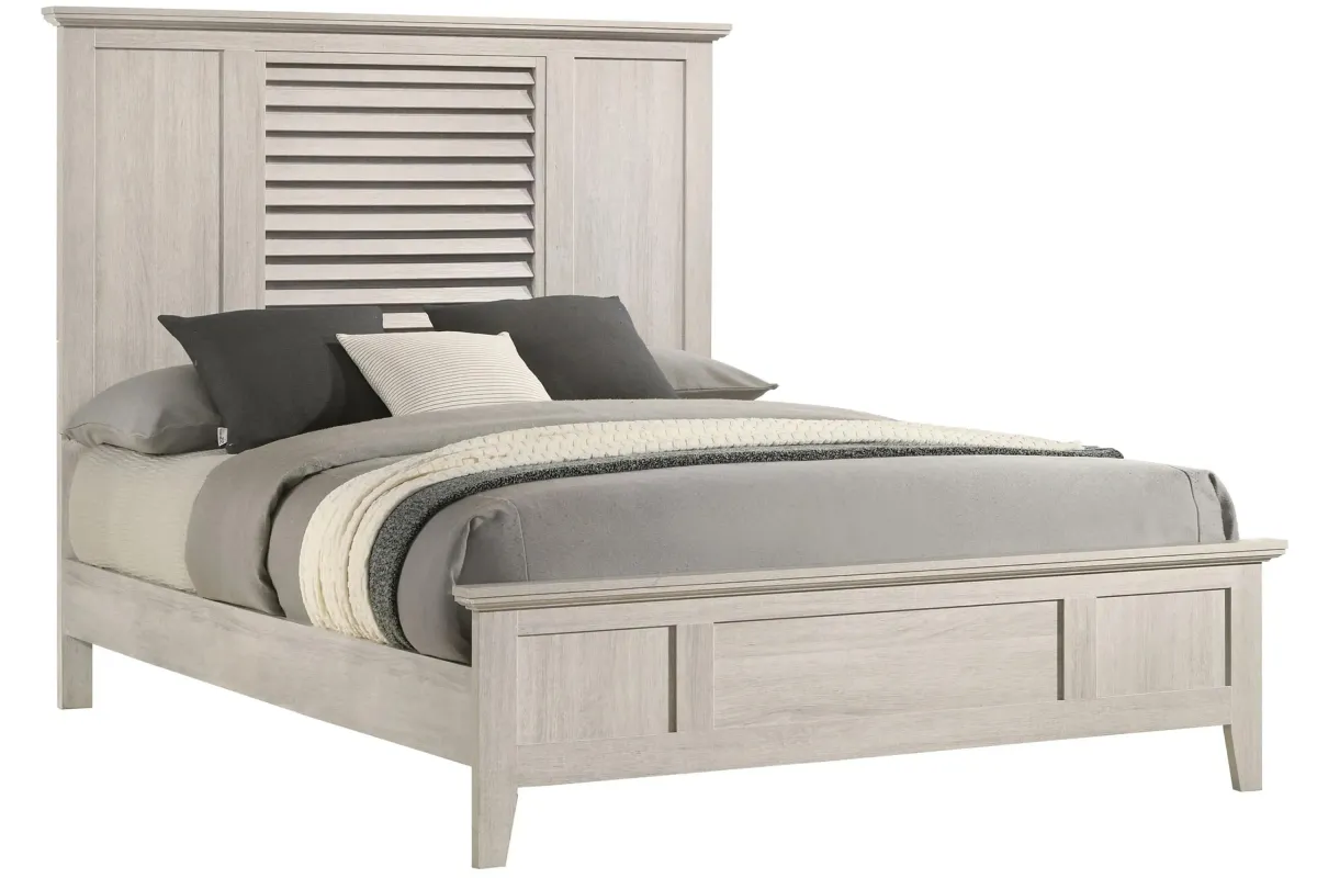 Sarter Bed in White by Crown Mark