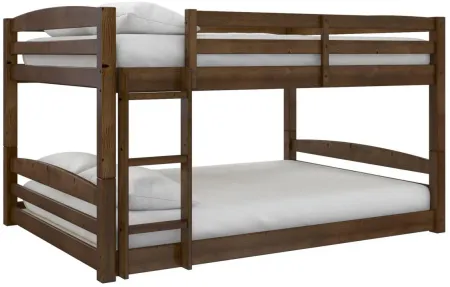 Atwater Living Aaida Full-Over-Full Floor Bunk Bed in Mocha by DOREL HOME FURNISHINGS
