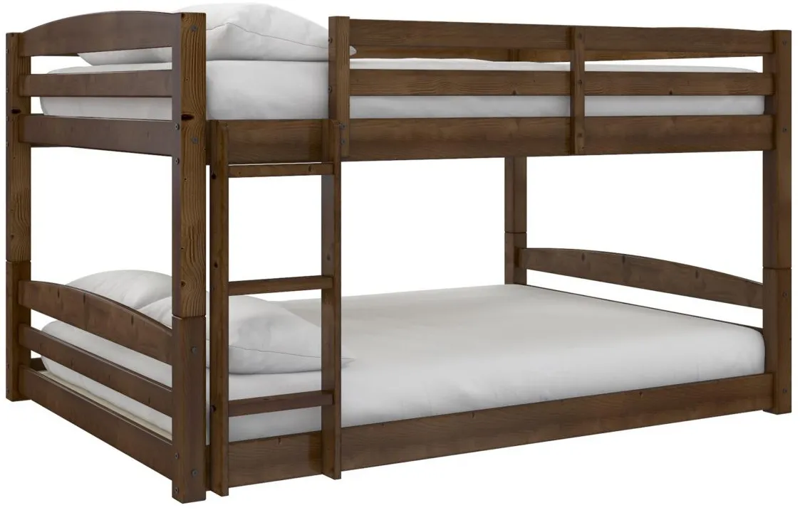 Atwater Living Aaida Full-Over-Full Floor Bunk Bed in Mocha by DOREL HOME FURNISHINGS
