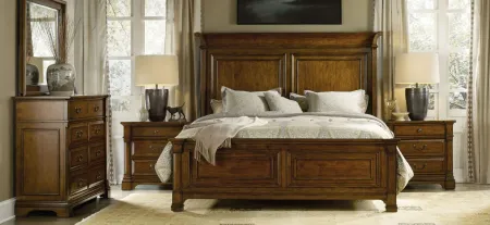 Tynecastle Panel Bed in Brown by Hooker Furniture