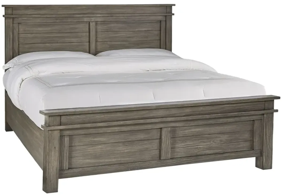 Hempstead Panel Bed in Graystone by A-America