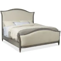 Ciao Bella Upholstered Bed in Gray by Hooker Furniture