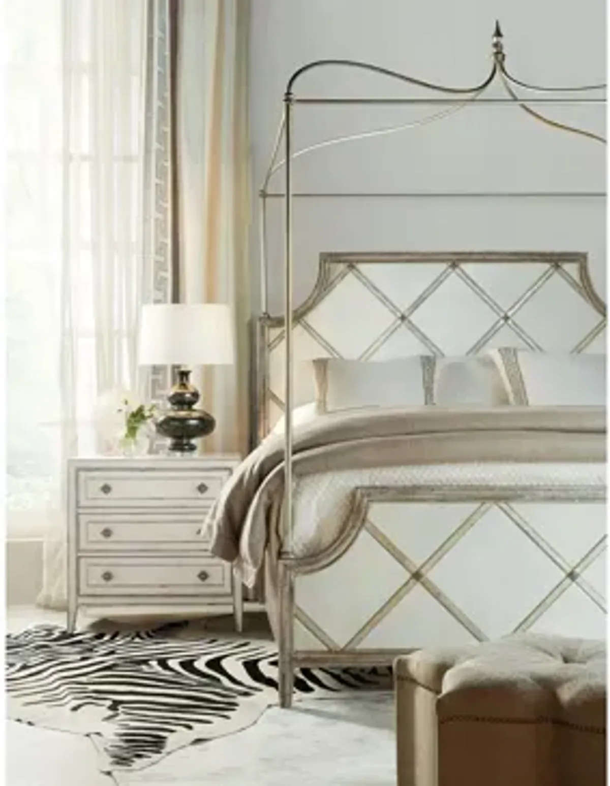 Sanctuary Diamont Canopy Panel Bed