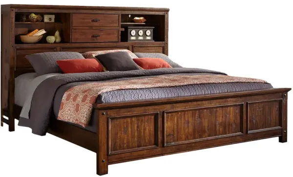 Wolf Creek Queen Bookcase Bed