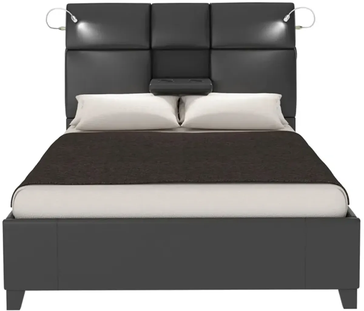 Calypso Bed in Black by Bernards Furniture Group