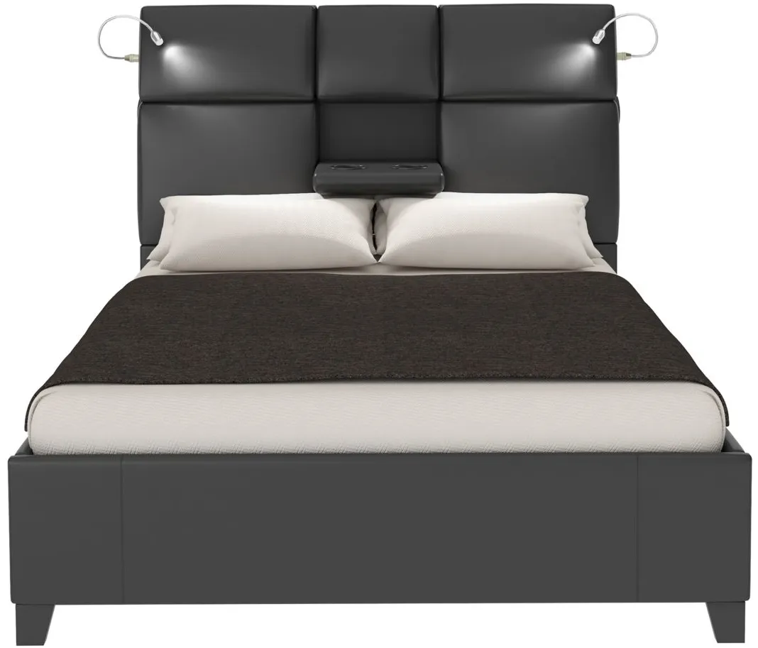 Calypso Bed in Black by Bernards Furniture Group