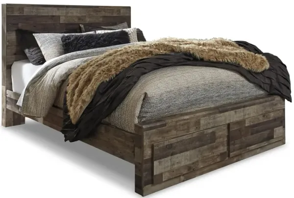 Derekson Queen Panel Bed with Storage Drawers
