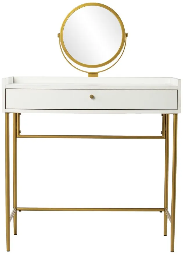 Piana Dressing Vanity in White by SEI Furniture