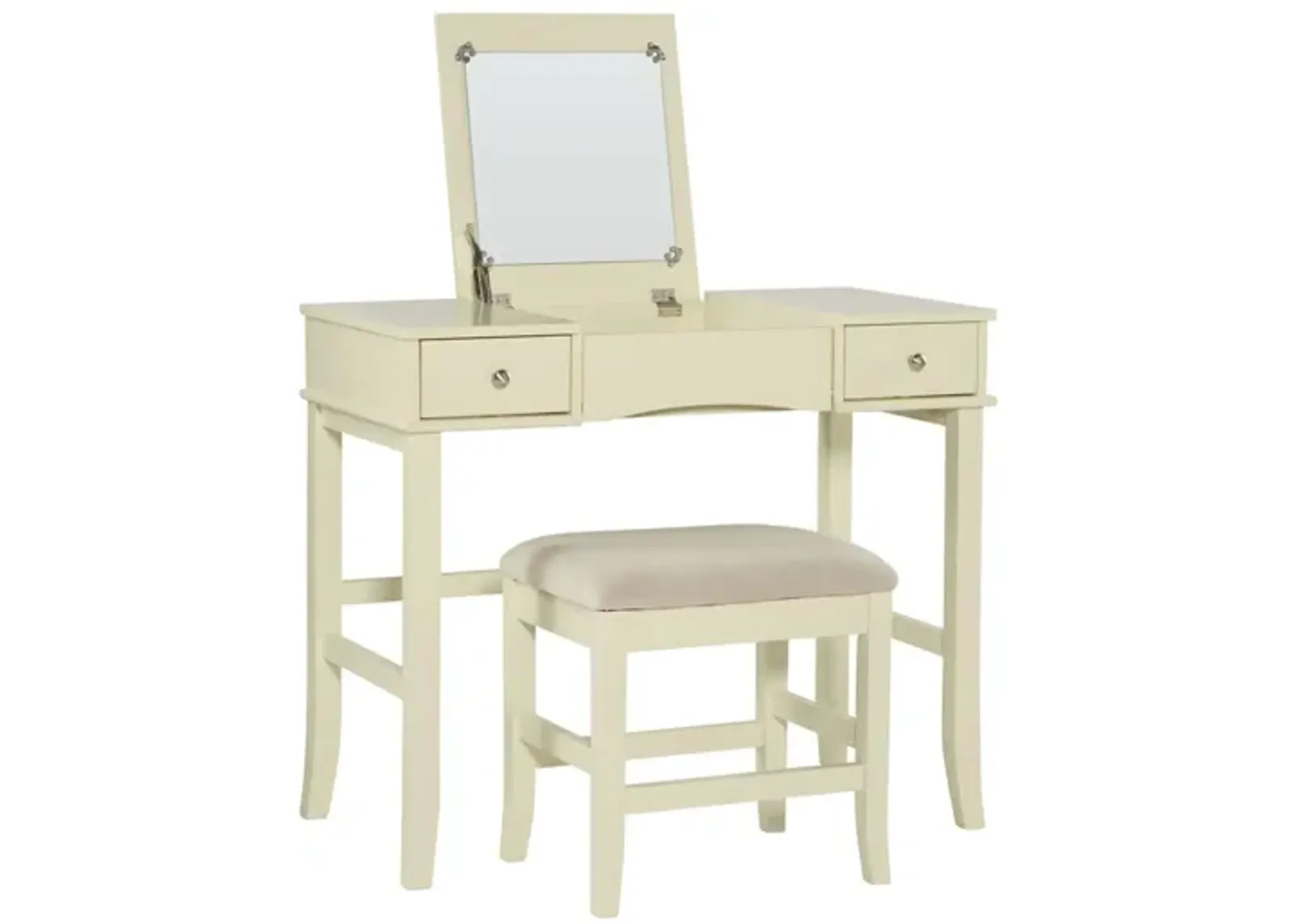 Tiffin Vanity Set in Cream by Linon Home Decor