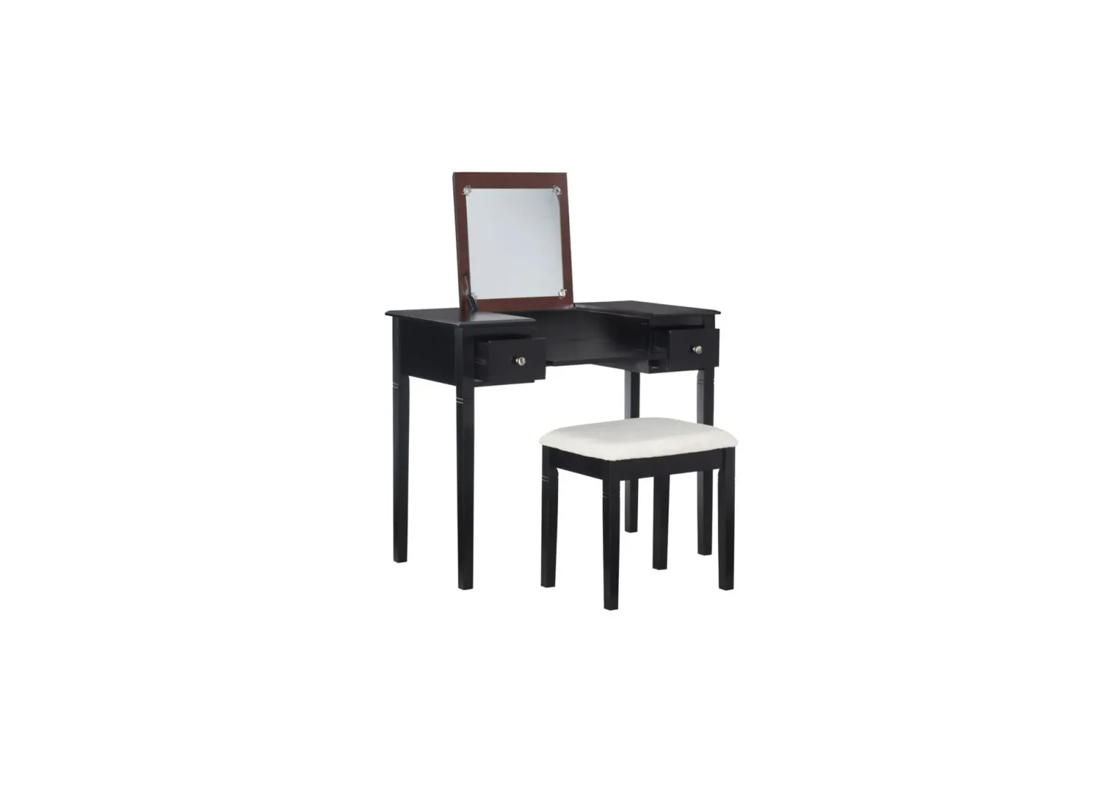 Camden Vanity Set in Black Cherry by Linon Home Decor