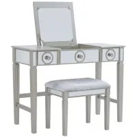 Madison Vanity Set in Silver by Linon Home Decor