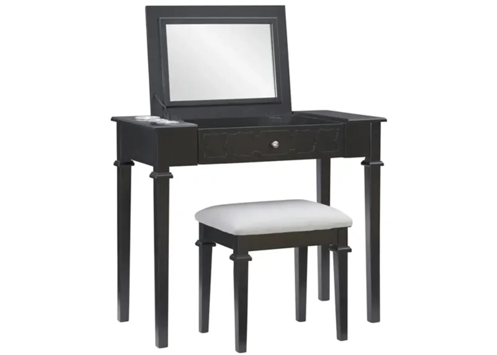 Elsie Vanity in Black by Linon Home Decor