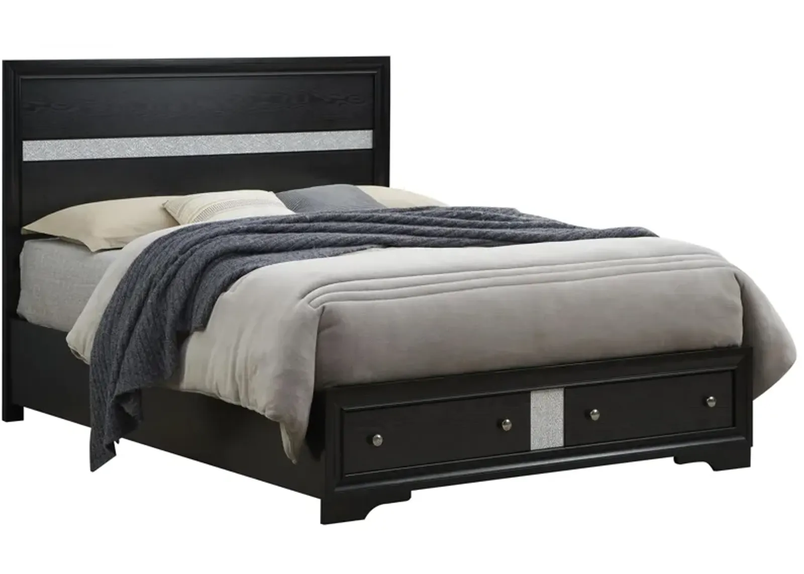 Madrid Storage Bed in Black by Glory Furniture