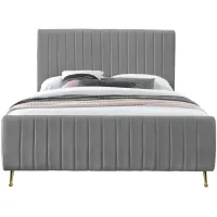Zara Full Bed in Gray by Meridian Furniture