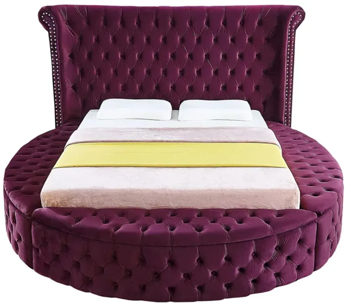 Luxus Queen Bed in Purple by Meridian Furniture