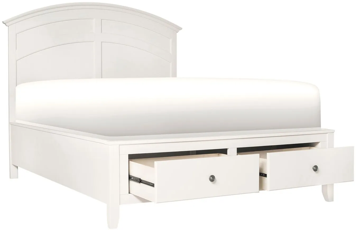 Kylie Platform Storage Bed in Cream by Bellanest