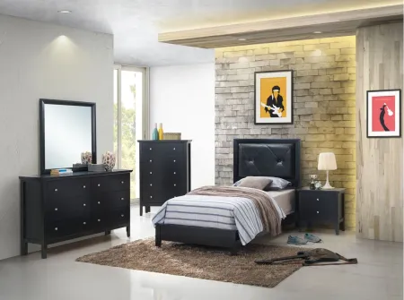 Primo Panel Bed in Black by Glory Furniture
