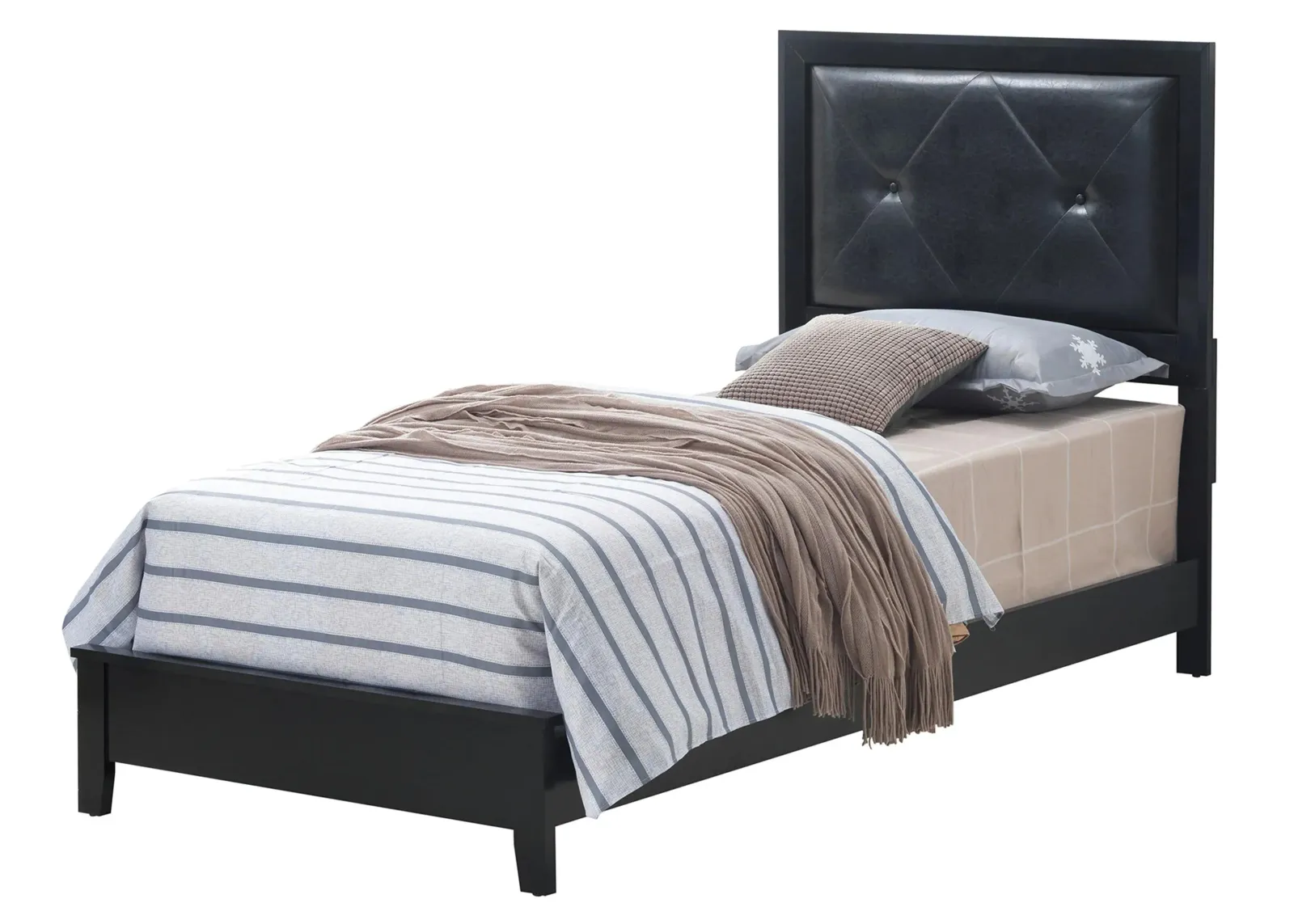 Primo Panel Bed in Black by Glory Furniture