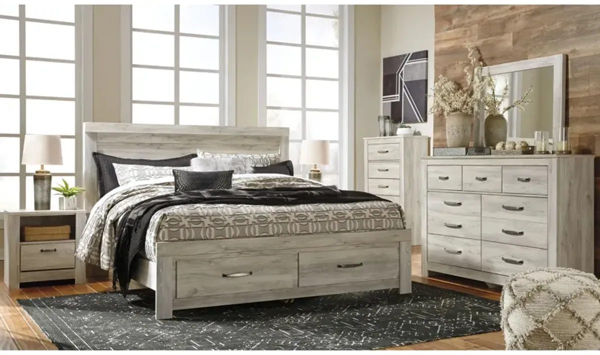 Bellaby 4-pc. Bedroom Set w/ Storage Bed in Whitewash by Ashley Furniture