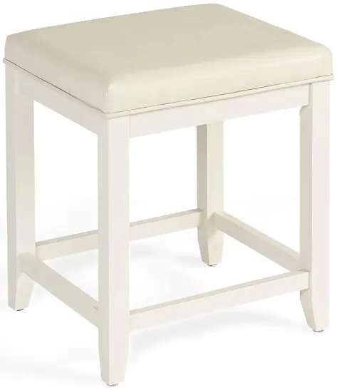 Vista Vanity Stool in White by Crosley Brands