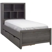 Piper Bed w/Toy Box in BrownGray by Bellanest