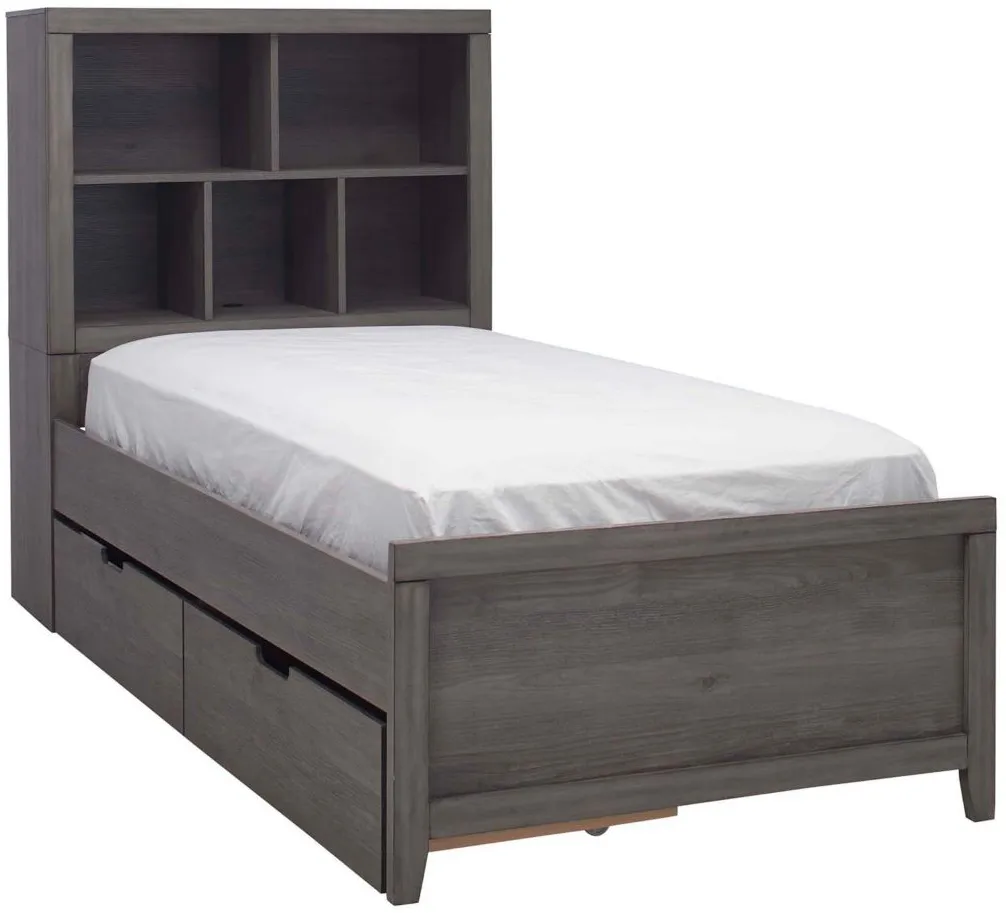 Piper Bed w/Toy Box in BrownGray by Bellanest