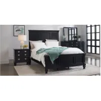 Asher 4-pc. Panel Bedroom Set in Black by Bellanest