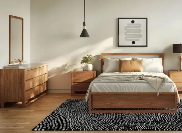 Aversa 4-pc. Bedroom Set w/ 1-side Storage Bed and 2-Drawer Nightstand