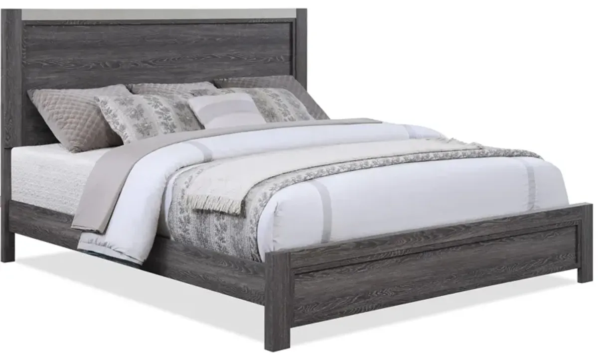 Madsen Bed in Dark Gray / MILKY color by Crown Mark