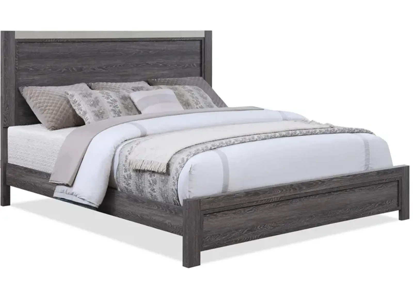 Madsen Bed in Dark Gray / MILKY color by Crown Mark