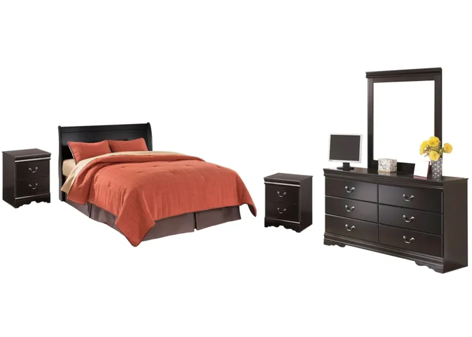 Huey Vineyard 5-pc. Bedroom Set in Black by Ashley Furniture