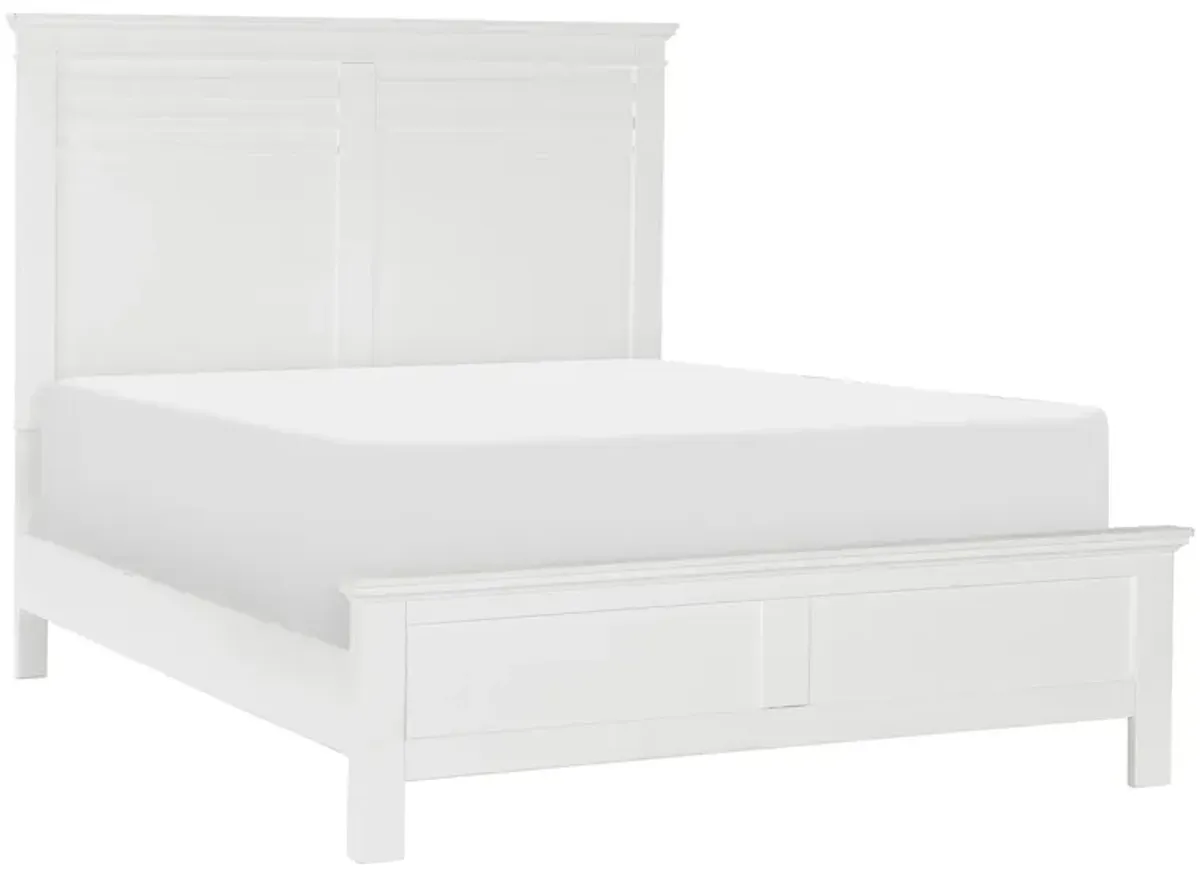 Eastlea Panel Bed in White by Bellanest